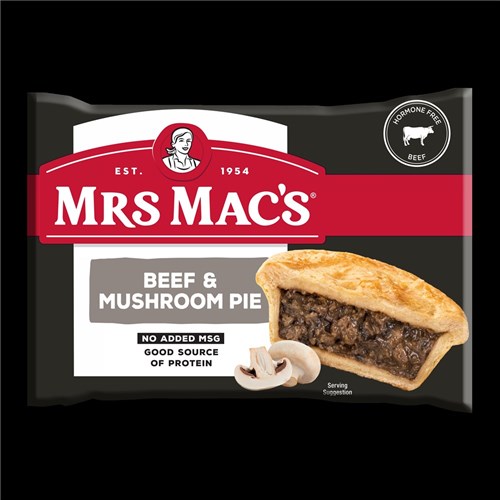 PIE BEEF & MUSHROOM (12 X 175GM) # 12804 MRS MACS