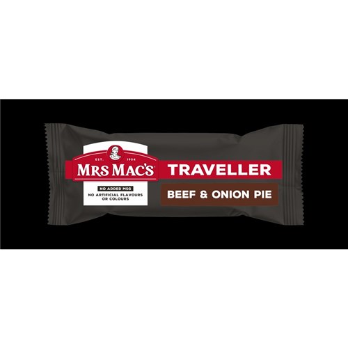 PIE TRAVELLER BEEF & ONION (24 X 160GM) # 15918 MRS MACS
