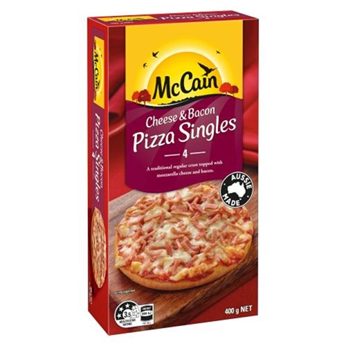 PIZZA LIL CHEESE AND HAM (bac) SINGLES (8 X 4 X 100GM) # 202422 MCCAIN