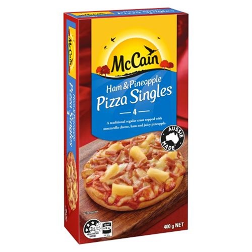 PIZZA LIL HAM & PINEAPPLE SINGLES (8 X 4 X 100GM) # 202421 MCCAIN