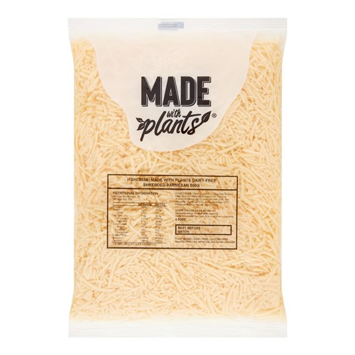 CHEESE PARMESAN FINE SHRED DF (8 X 500GM) # FSHC055B MADE WITH PLANTS