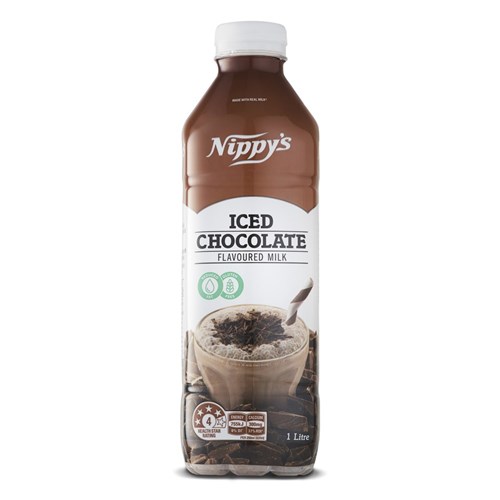 MILK CHOCOLATE ICED FLAVOURED PET (6 X 1L) # CH1000-B NIPPY'S