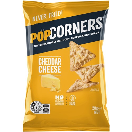 POPCORNERS CHEDDAR CHEESE (18 X 28GM) # 320034893 SMITHS