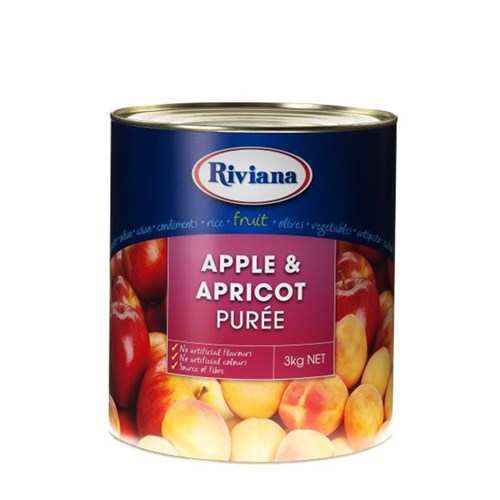 PUREE APPLE APRICOT 3KG(3) # 2426143 RIVIANA