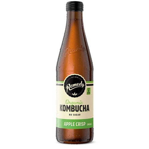 DRINK KOMBUCHA APPLE CRISP ORGANIC(12 X 330ML) # FG0014 KOMBUCHA