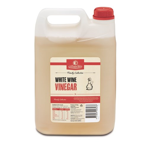 VINEGAR WHITE WINE 5LT (2) # WHITE2 SANDHURST