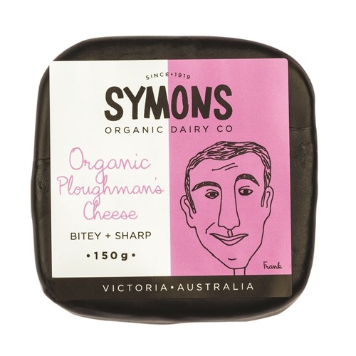 CHEESE PLOUGHMANS ORGANIC 150GM (12) # SOD010 SYMONS