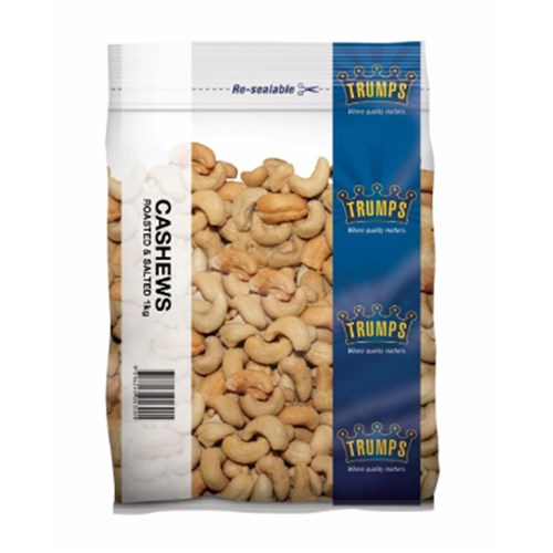 CASHEWS ROASTED SALTED 1KG(10) # VCAT1C TRUMPS