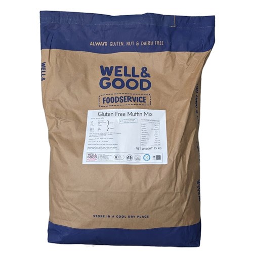 MUFFIN MIX GF 15KG # FS15 Muffin Mix WELL & GOOD