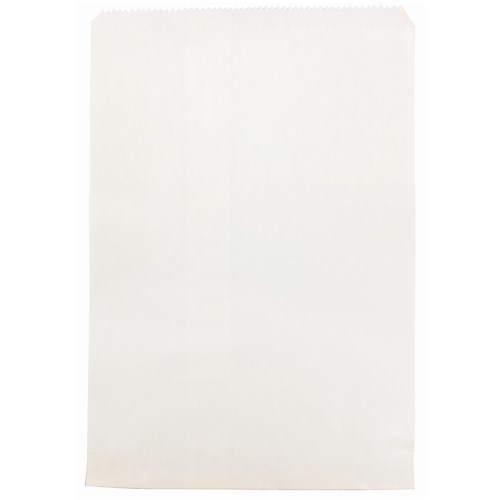 BAG PAPER WHITE 1 SQUARE FLAT (165MM X 200MM) 500S # CA-WF01W CASTAWAY